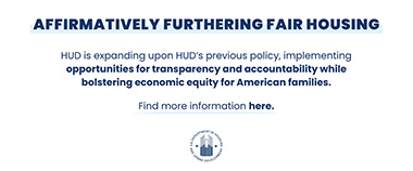 Graphic of Affirmatively Furthering Fair Housing text