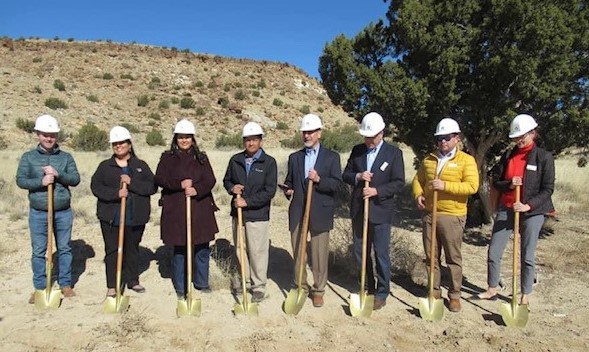 Picture of SWONAP Staff and Tribal Members attending ground breaking